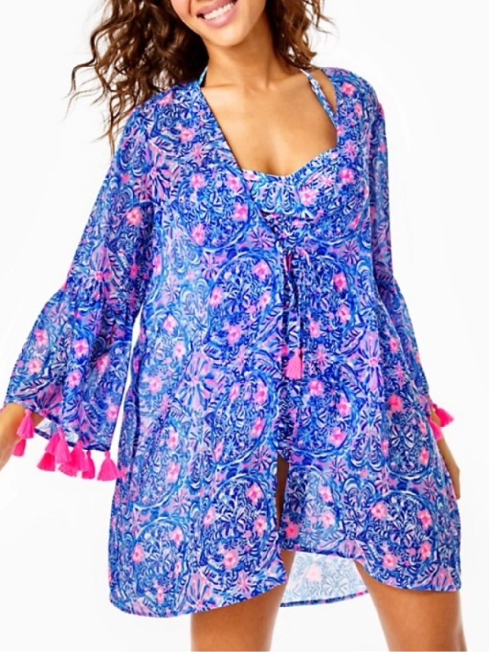 NEW Lilly Pulitzer Motley Cover Up Size XL NWOT Beach Boho Floral Paisley